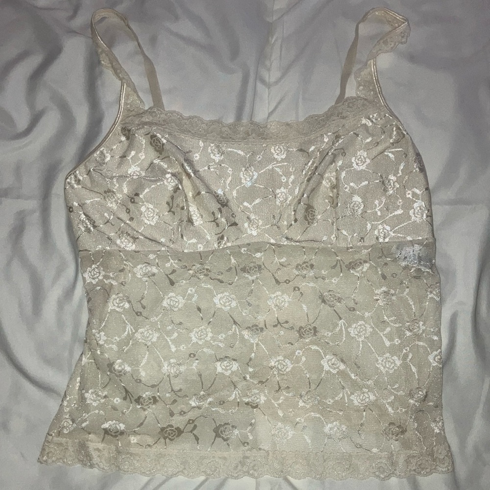 Vassarette Cream Lace Camisole